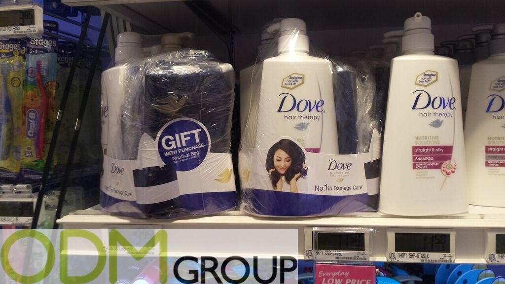 Beauty promotional products - Gift with purchase by Dove