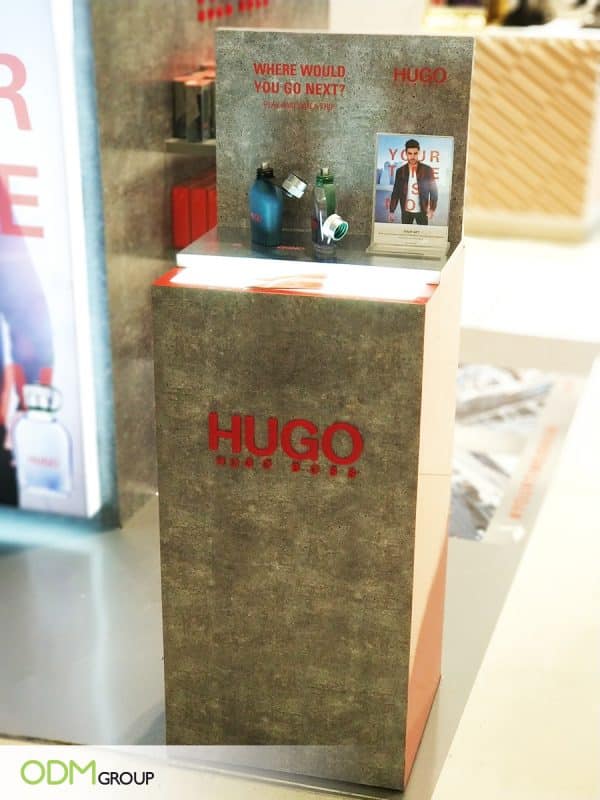 Bold Perfume POS Display for Hugo Boss Advertising Campaign.
