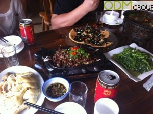 Factory Visit – Eating in China