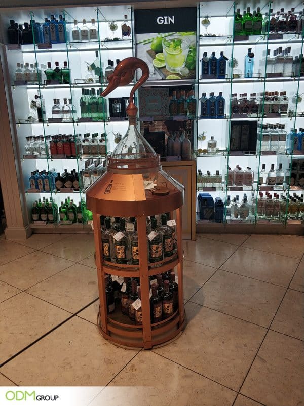 Informative Yet Creative POS Gin Display By SipSmith LondonStimulate Customer Engagement and Boost Sales with Prize Draw Promotion
