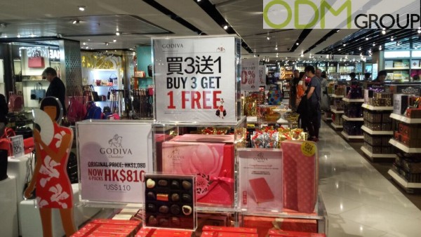 Promotional Display - Effective marketing by Godiva