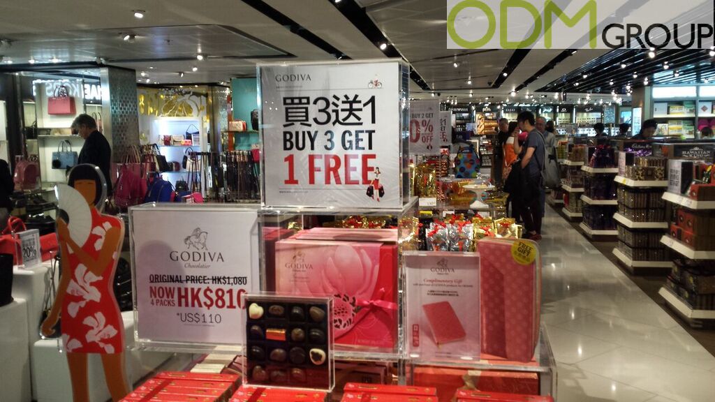 Promotional Display - Effective marketing by Godiva